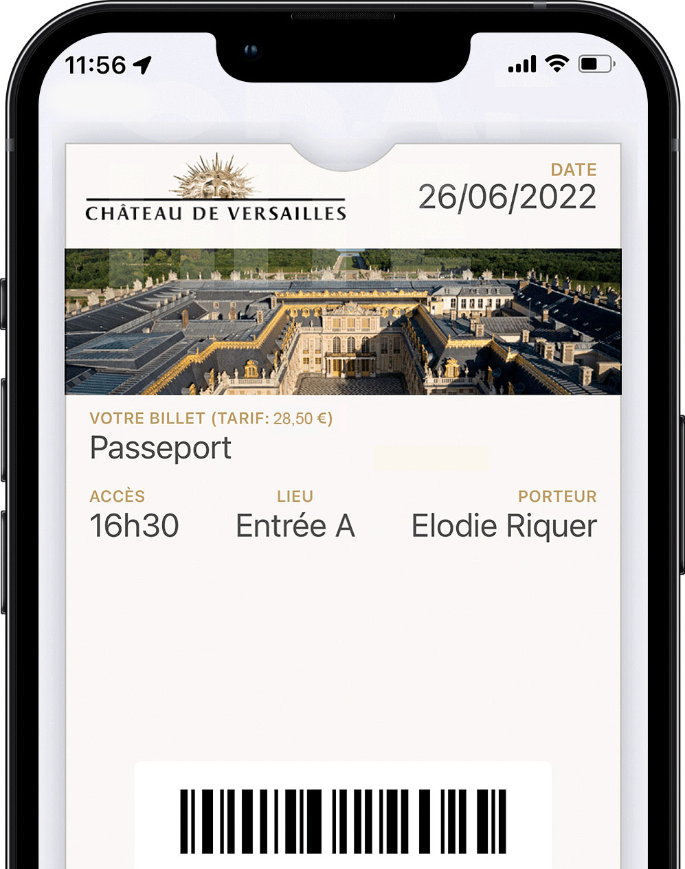 Votre billet sur votre mobile